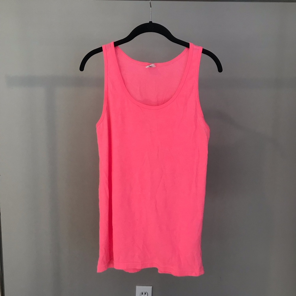 American Apparel Neon Pink Tank